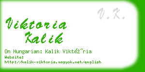 viktoria kalik business card